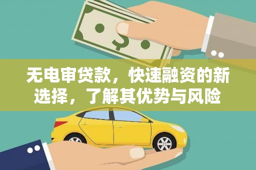 平南无电审贷款，快速融资的新选择，了解其优势与风险