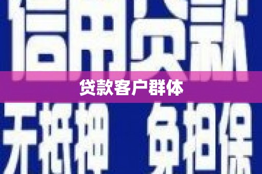 平南贷款客户群体