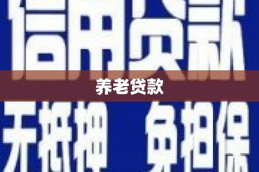 平南养老贷款