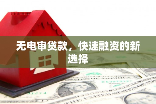 平南无电审贷款，快速融资的新选择