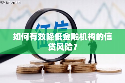平南如何有效降低金融机构的信贷风险？