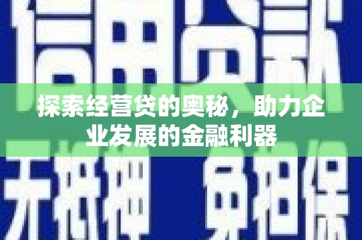 平南探索经营贷的奥秘，助力企业发展的金融利器