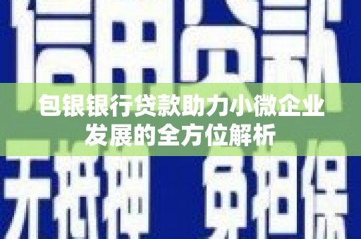 平南包银银行贷款助力小微企业发展的全方位解析