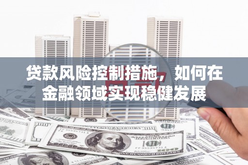 平南贷款风险控制措施，如何在金融领域实现稳健发展