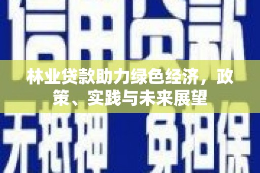 平南林业贷款助力绿色经济，政策、实践与未来展望