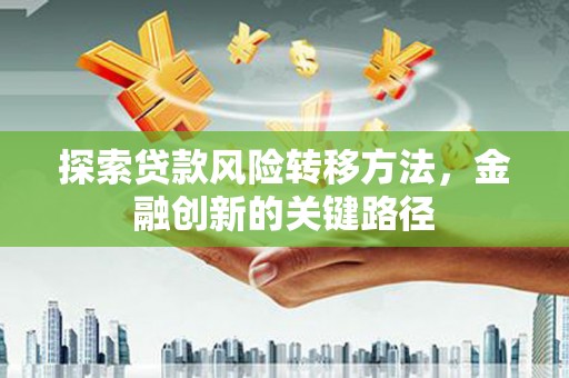 平南探索贷款风险转移方法，金融创新的关键路径