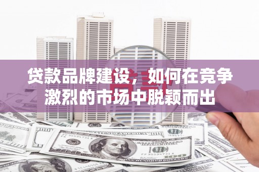 平南贷款品牌建设，如何在竞争激烈的市场中脱颖而出