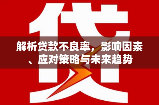 平南解析贷款不良率，影响因素、应对策略与未来趋势