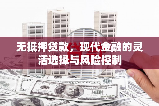 平南无抵押贷款，现代金融的灵活选择与风险控制