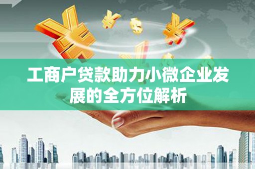 平南工商户贷款助力小微企业发展的全方位解析