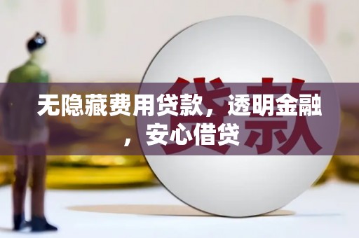 平南无隐藏费用贷款，透明金融，安心借贷