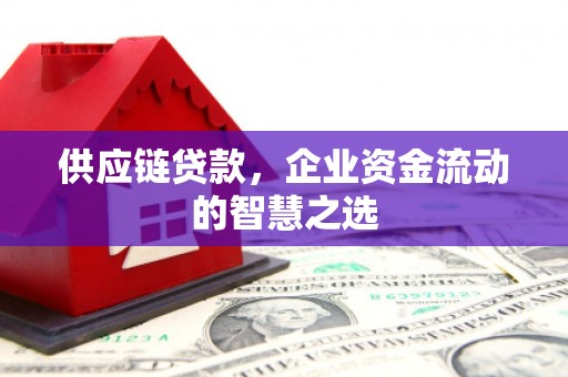 平南供应链贷款，企业资金流动的智慧之选