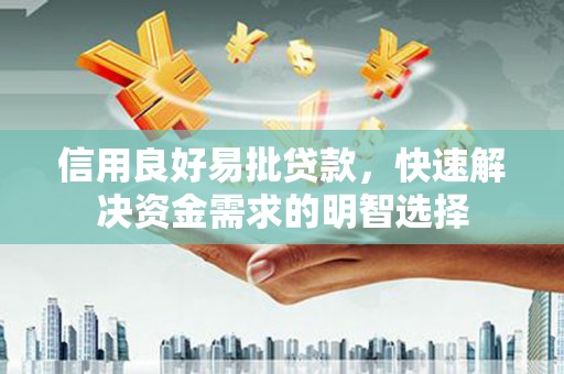 平南信用良好易批贷款，快速解决资金需求的明智选择