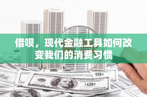 平南借呗，现代金融工具如何改变我们的消费习惯