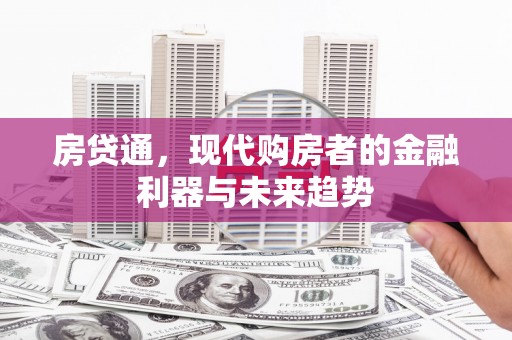 平南房贷通，现代购房者的金融利器与未来趋势