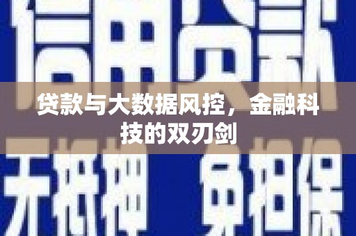 平南贷款与大数据风控，金融科技的双刃剑