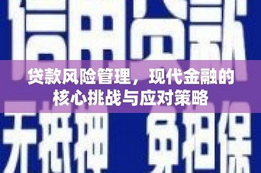 平南贷款风险管理，现代金融的核心挑战与应对策略