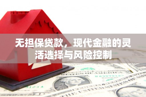平南无担保贷款，现代金融的灵活选择与风险控制
