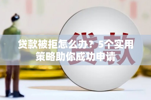 平南贷款被拒怎么办？5个实用策略助你成功申请