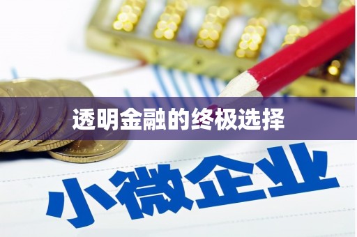 平南透明金融的终极选择