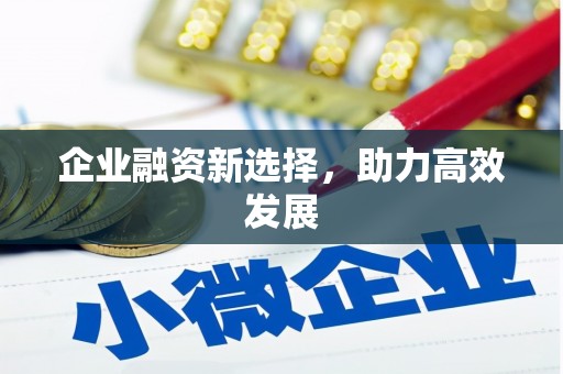 平南企业融资新选择，助力高效发展